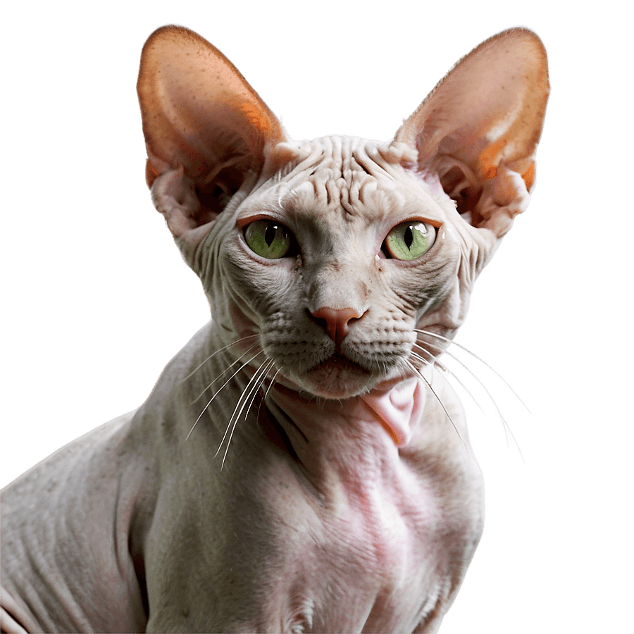 Sphynx Cat on Safari Adventure PNG bwh16