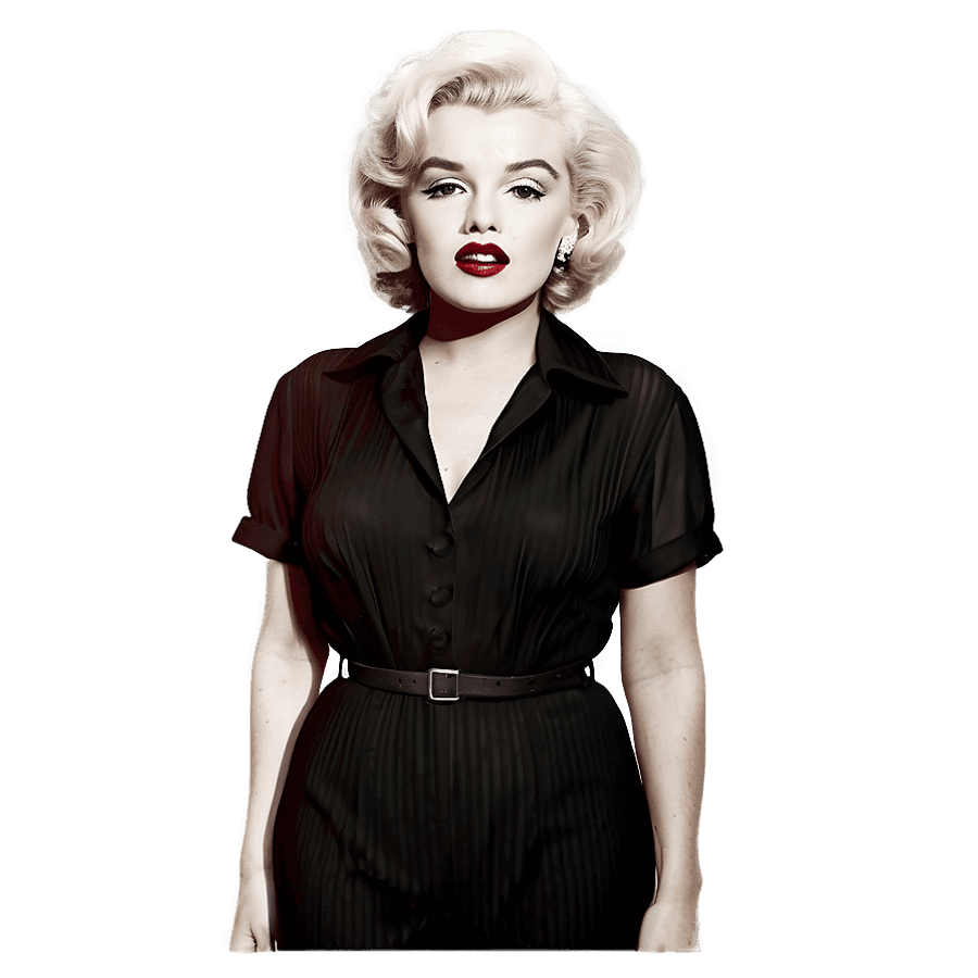 Marilyn Monroe Fashion Statement PNG 06112024
