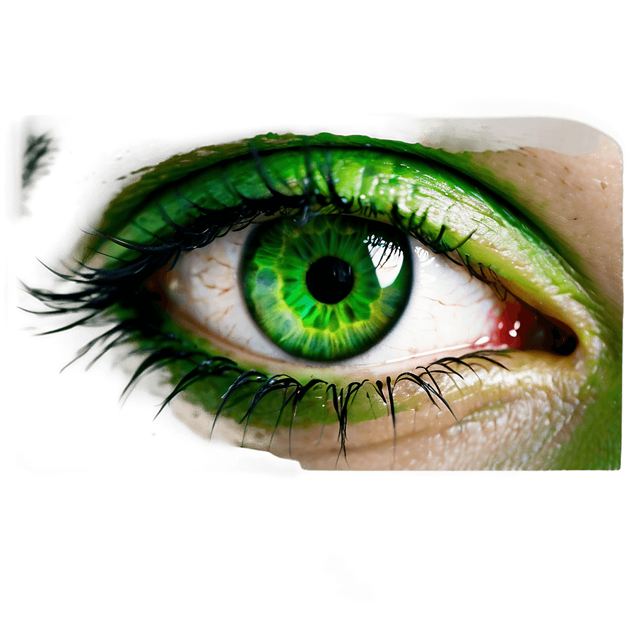 Abstract Green Eyes Concept PNG cbx