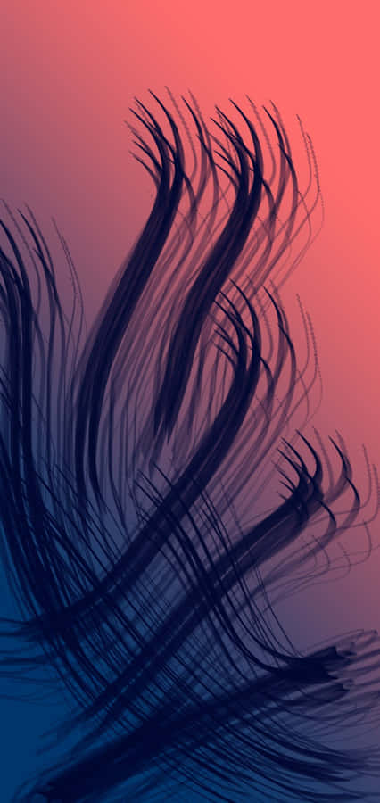 Desain Seperti Bulu Abstrak Wallpaper Samsung Note20