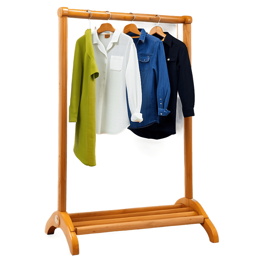 Wooden Clothing Rack Designs PNG 61