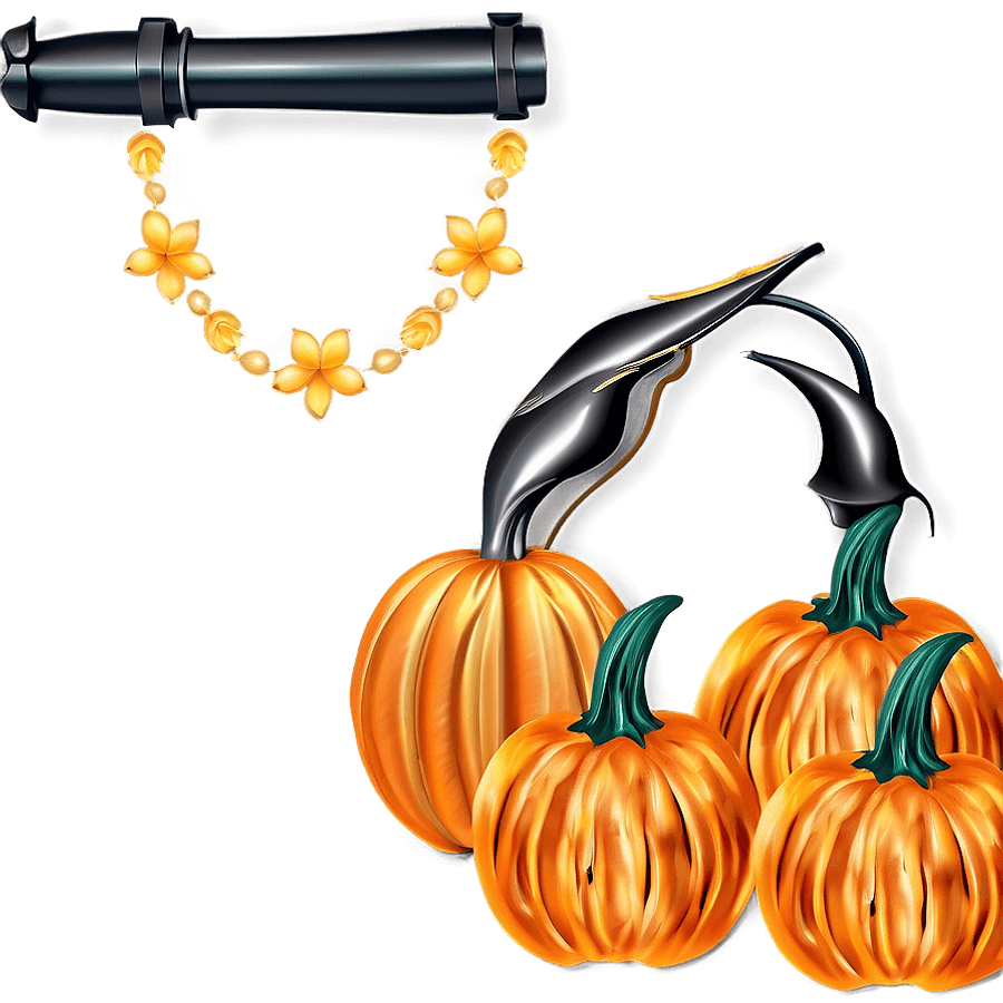 Pumpkin Carving Pattern PNG 53