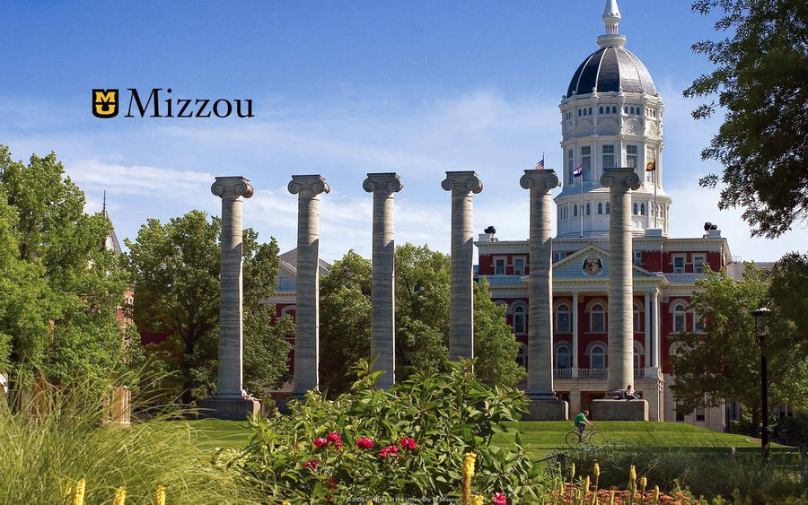 JesseHall und die Säulen der Universität von Missouri