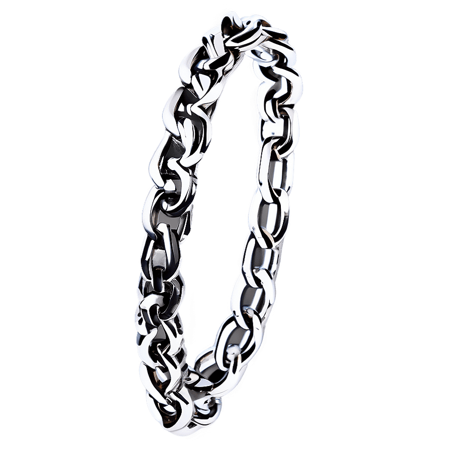 Silver Chain Bracelet PNG 97