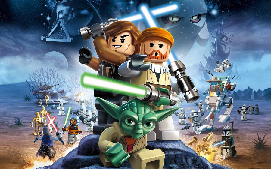 Tag Force af og byg Lego Star Wars sæt.
