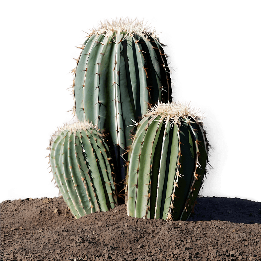 Cactus in Minimal Landscape PNG cek