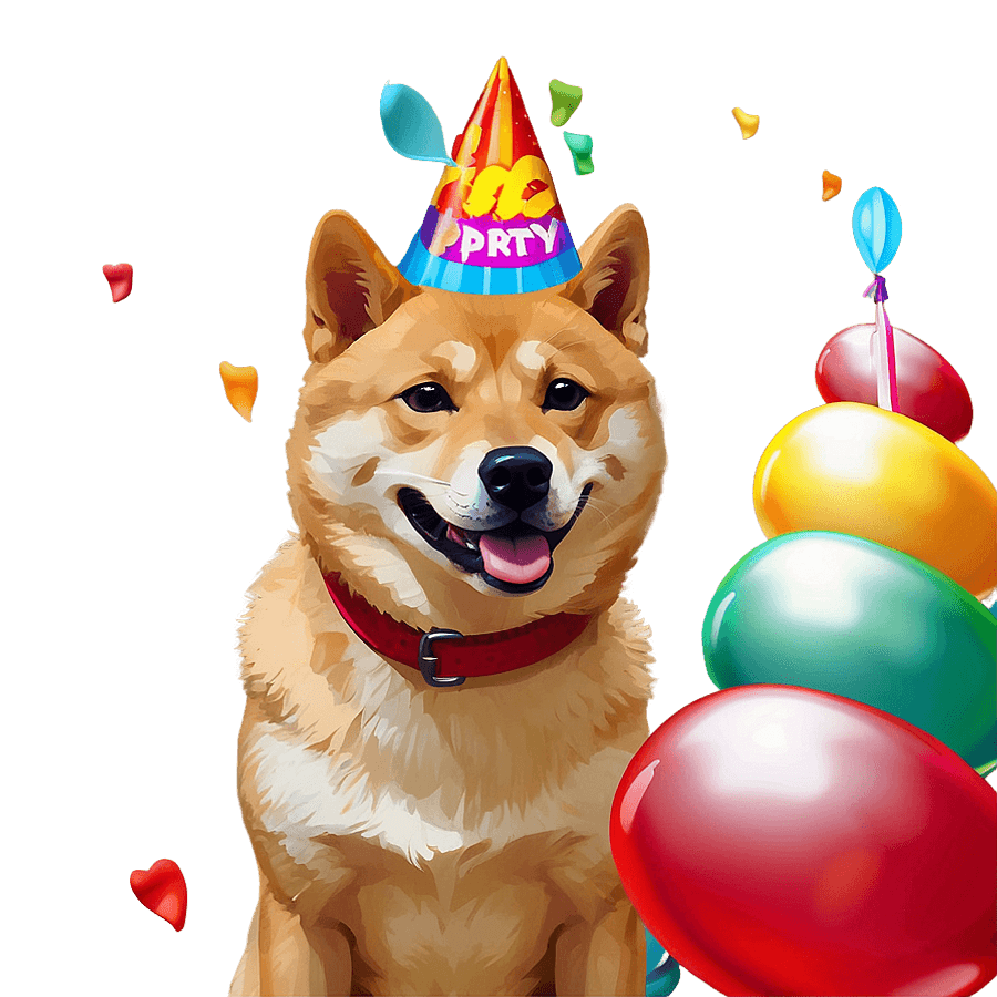 Doge Birthday Party PNG cit