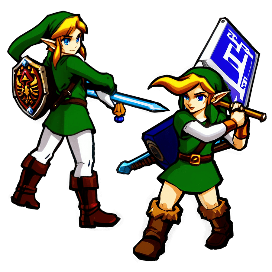 Link and Zelda Adventure PNG bcj