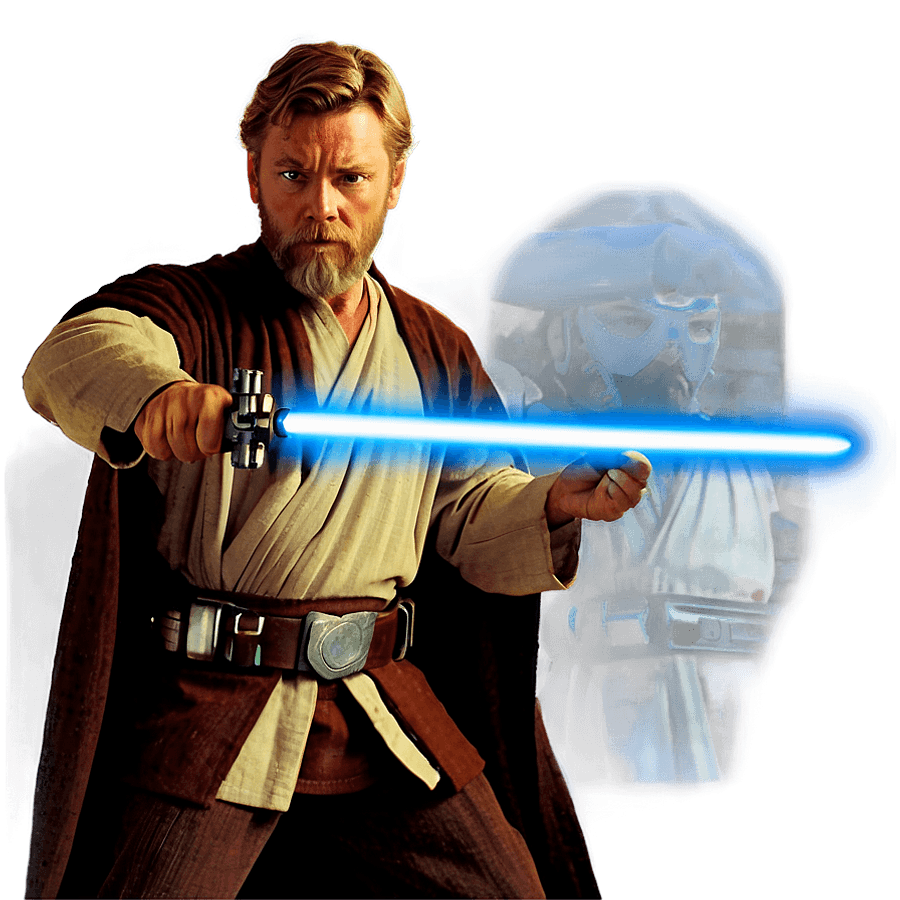 Obi Wan Lightsaber Duel PNG nsd
