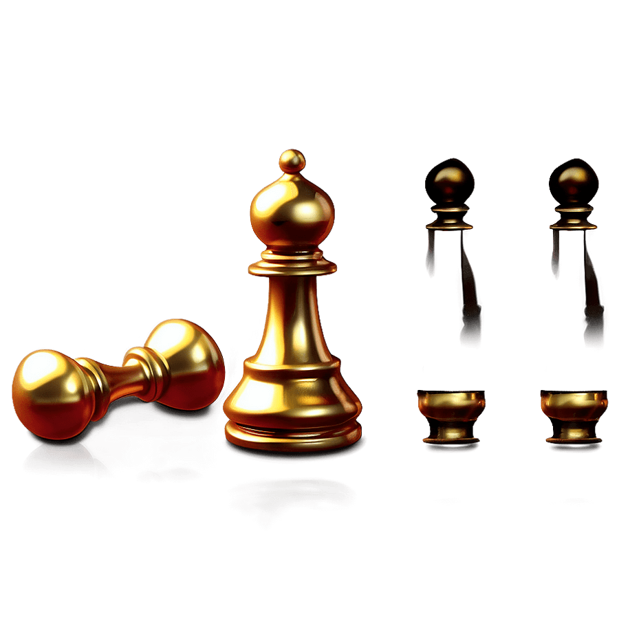 Golden Pawn PNG 45