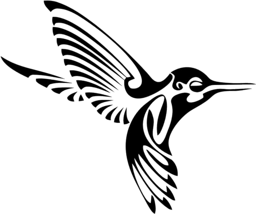 Elegant Hummingbird Silhouette