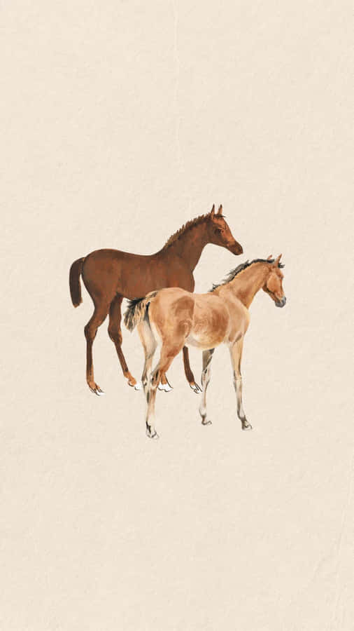 Cavalos Elegantes em Harmonia
