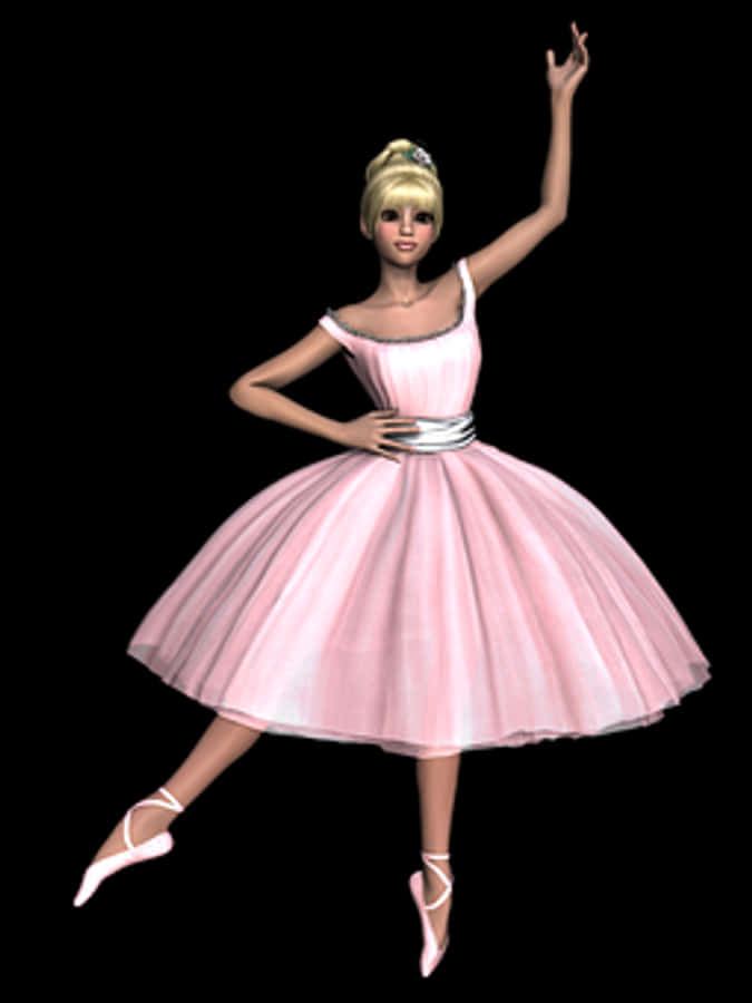Animated Ballerina Pose