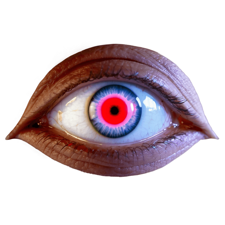Red Neon Eyes PNG 25