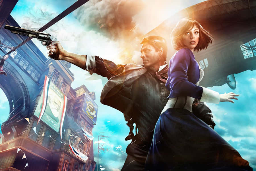 Bioshockkarakterer 1200 x 800 tapet.