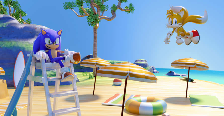 Sonicog Tails 4106 x 2128 tapet.