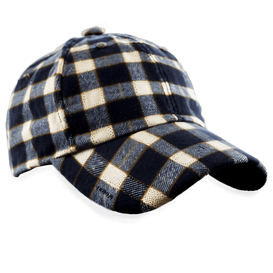 Plaid Baseball Cap PNG 19