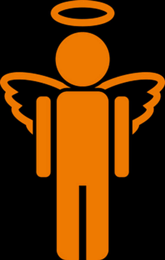 Orange Angel Icon