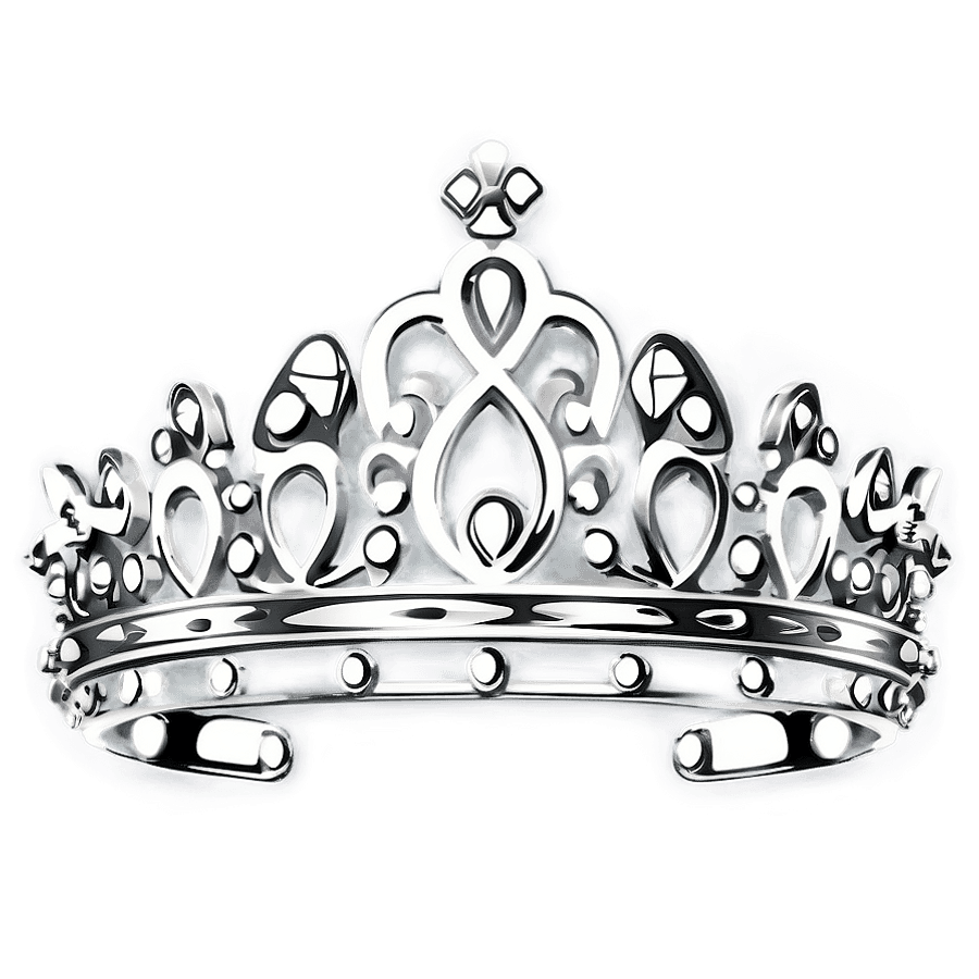 Abstract Queen Crown Outline PNG dkp