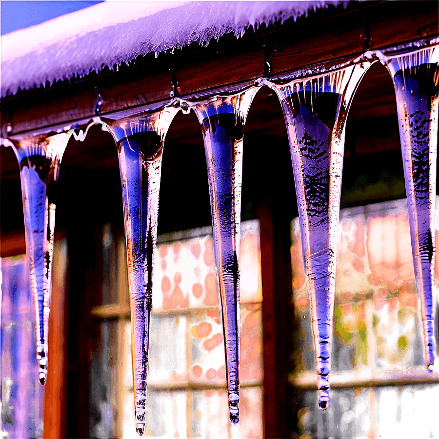 Icicles on Eaves PNG qec45