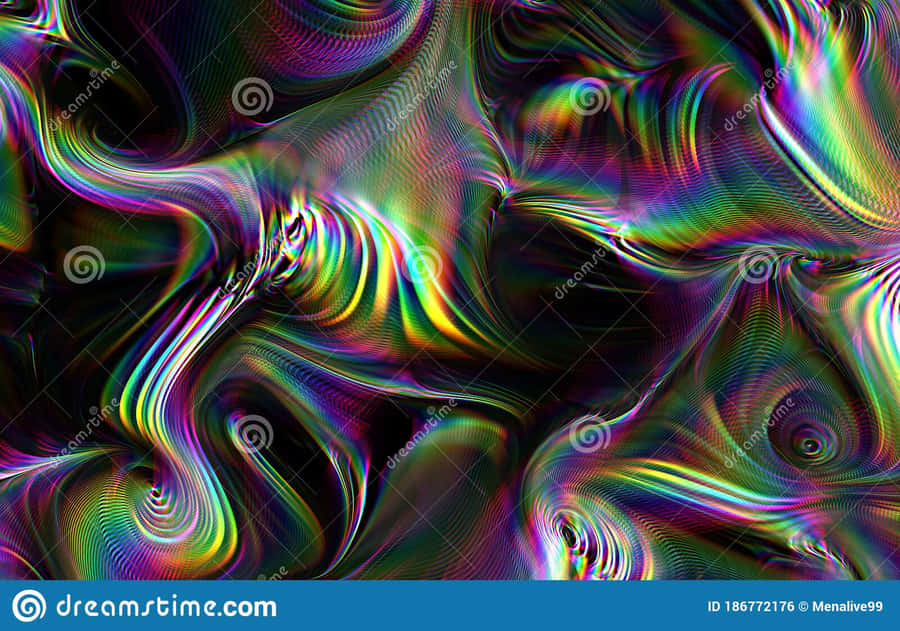 Tunnelder psychedelischen Farben