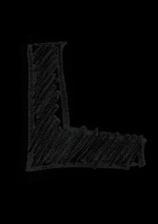 Dark Textured Letter L