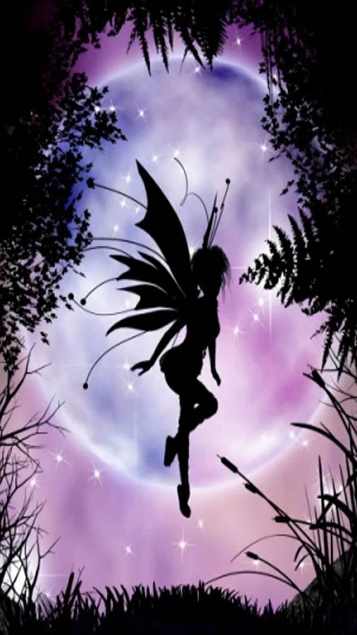Download Fairy Aesthetic Silhouette Wallpaper | Wallpapers.com