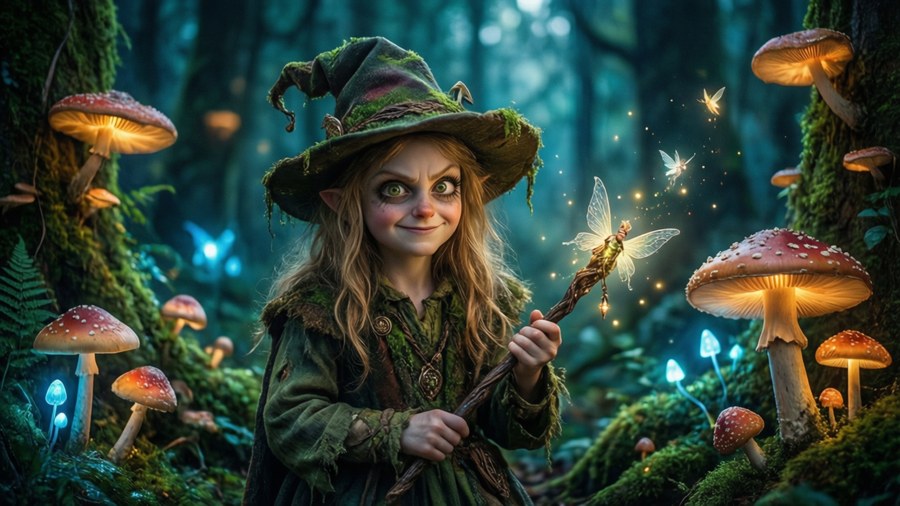 Fizzarolli em uma floresta encantada