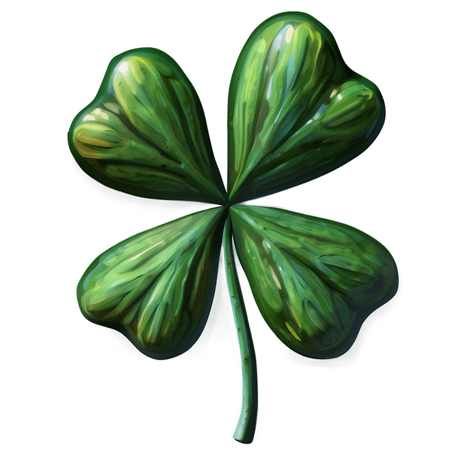 Artistic Clover Leaf PNG 05252024