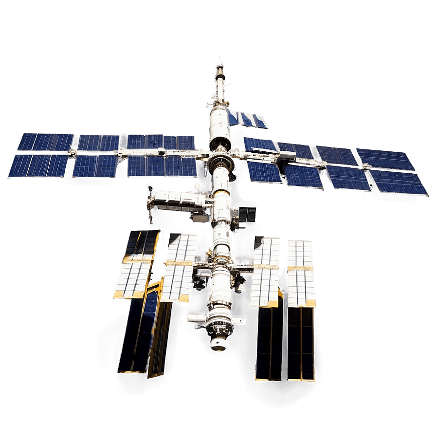 International Space Station Silhouette PNG 5