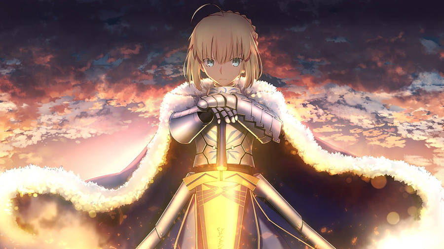 Download Fate Stay Night Saber Wallpaper Wallpaper | Wallpapers.com