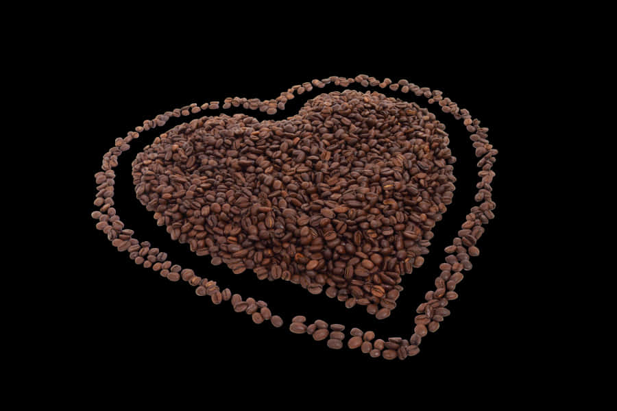 Coffee Bean Heart Art