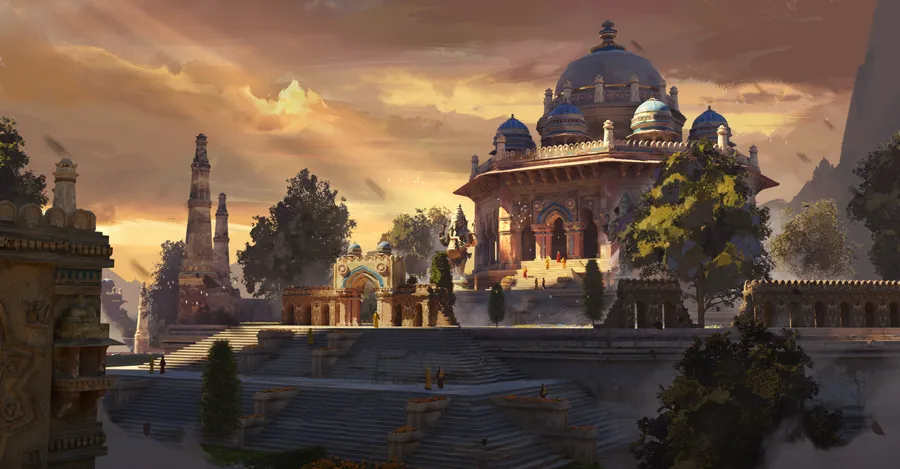 Temple background