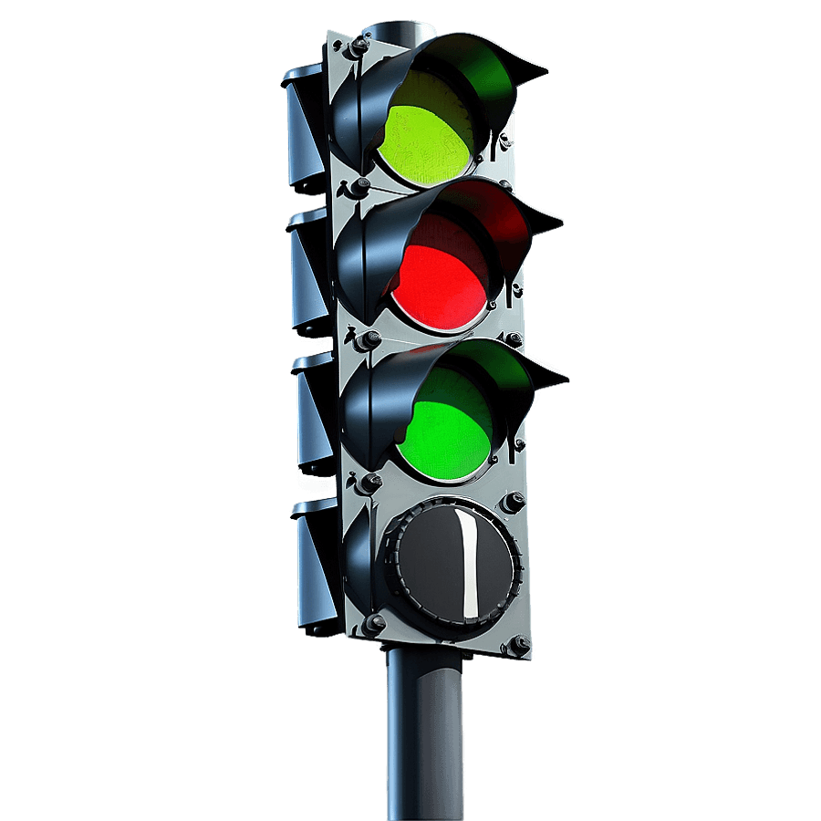 Red Dot Traffic Light Signal PNG 27