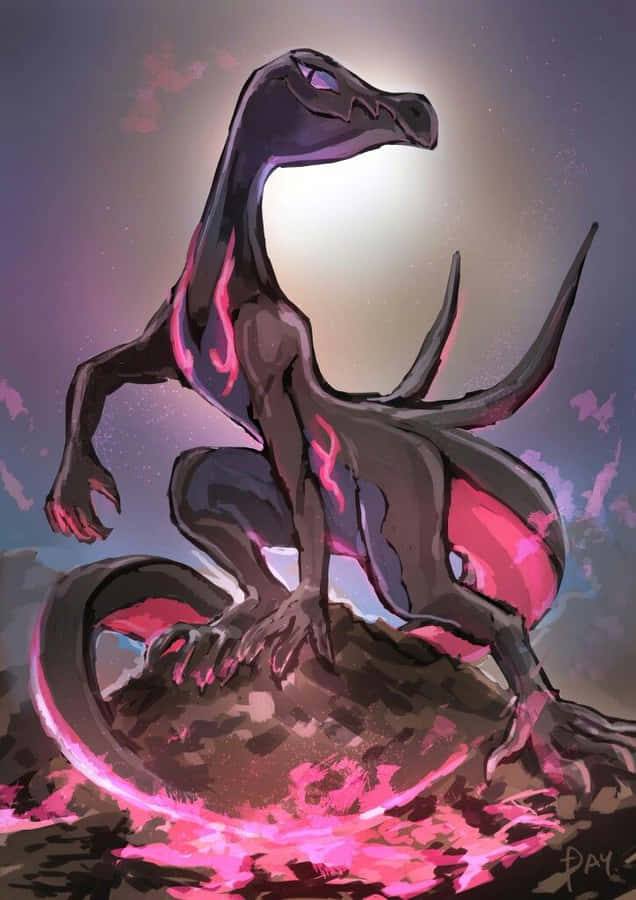 PokémonSalazzle auf Fels