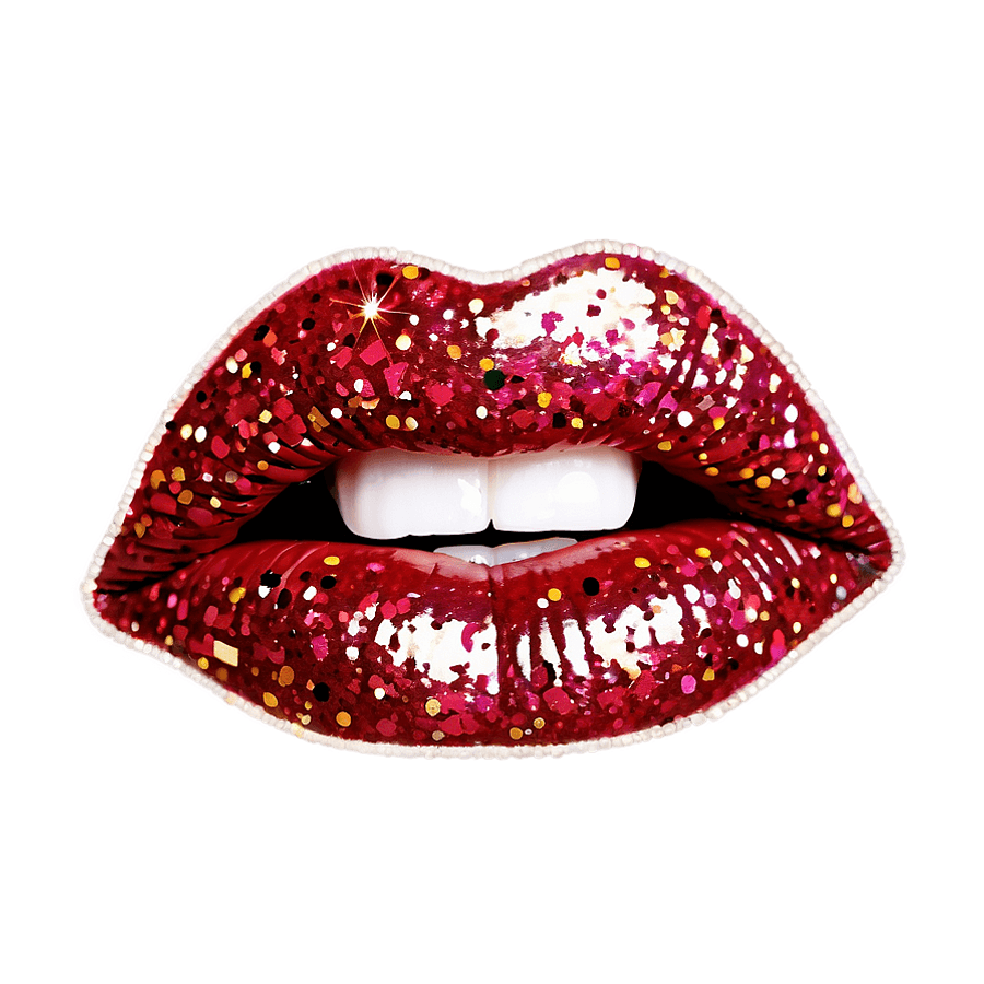 Glitter Baddie Lips PNG 05262024