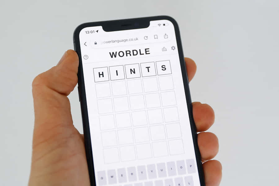 Giocando a Wordle su Smartphone