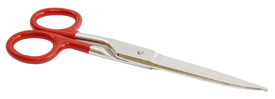 Red Handled Scissors Isolated