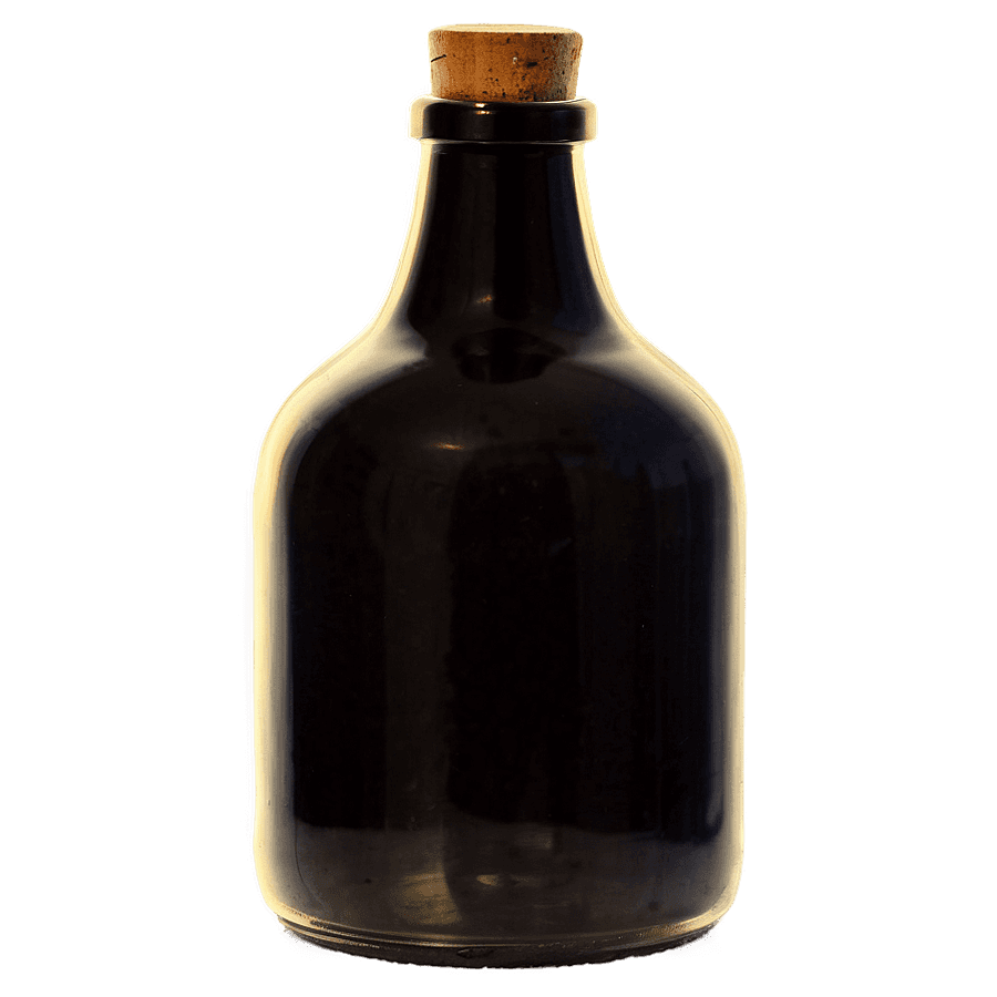 Glass Bottle Silhouette PNG 33
