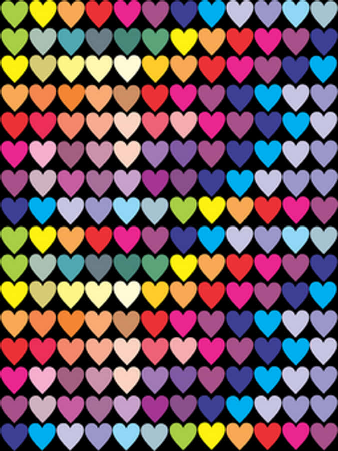 Colorful Hearts Pattern