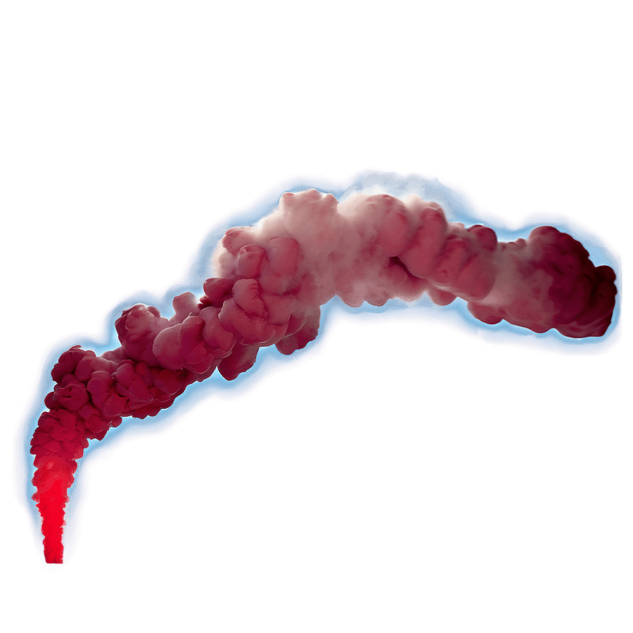 Red Smoke Plume PNG yri41