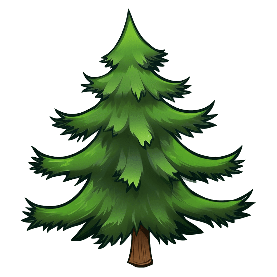 Evergreen Tree Vector PNG hmx96