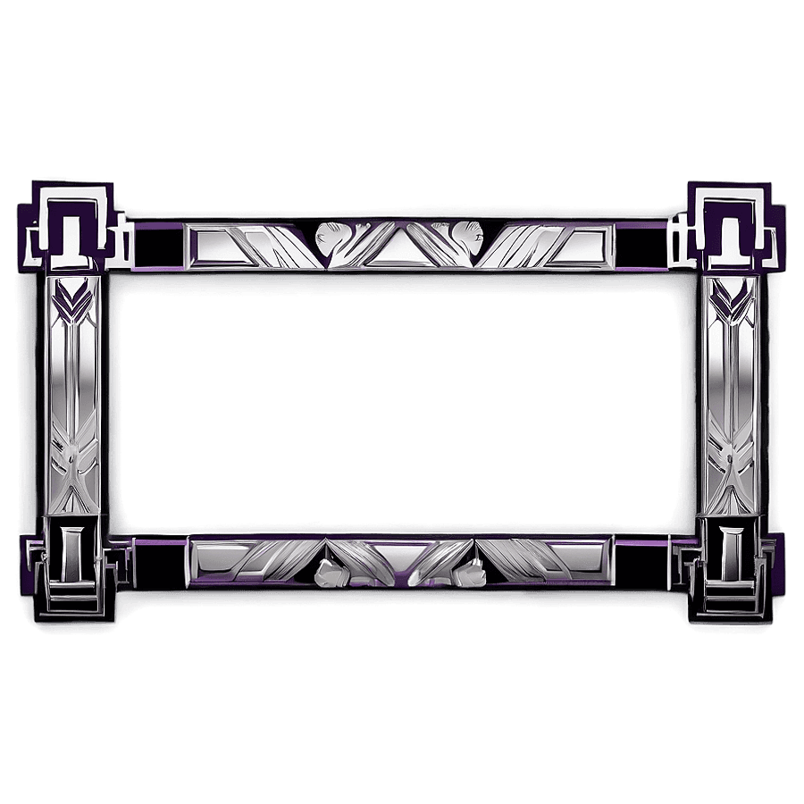Art Deco Decorative Frame PNG 06292024