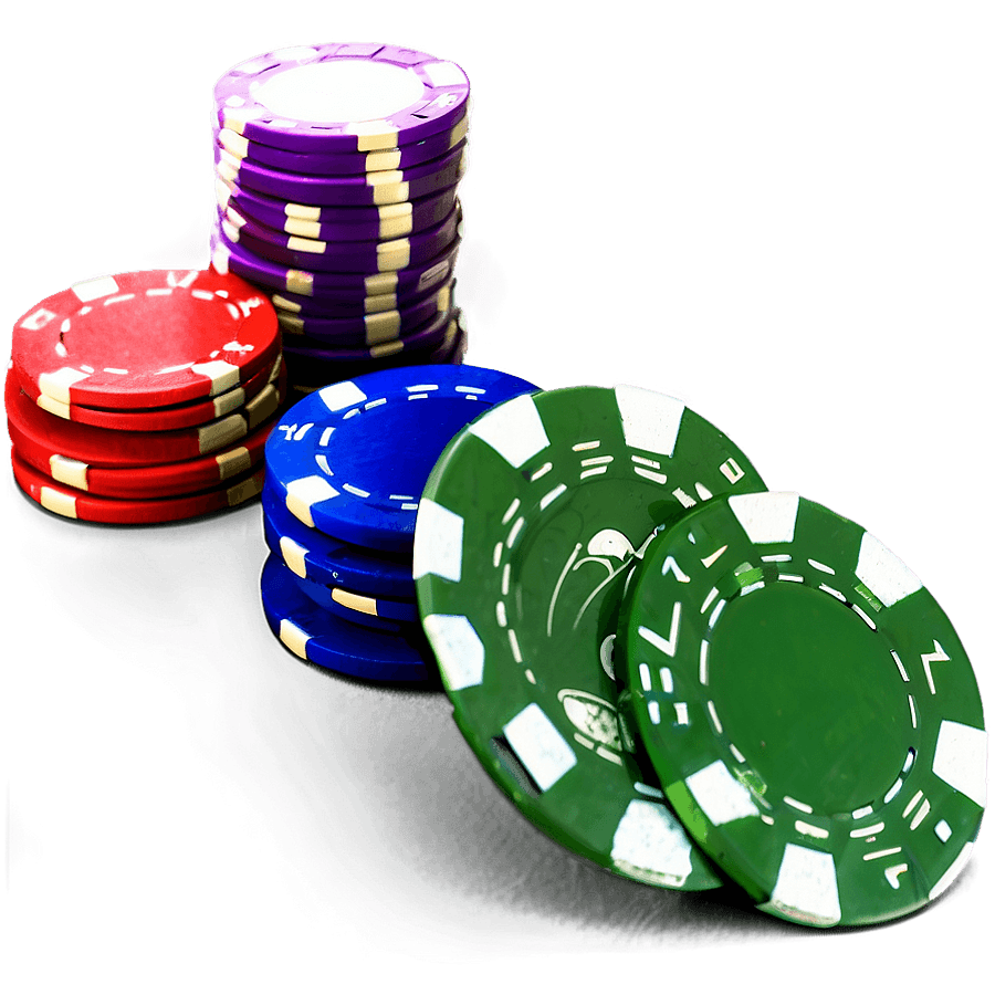Vintage Poker Chips PNG 05252024