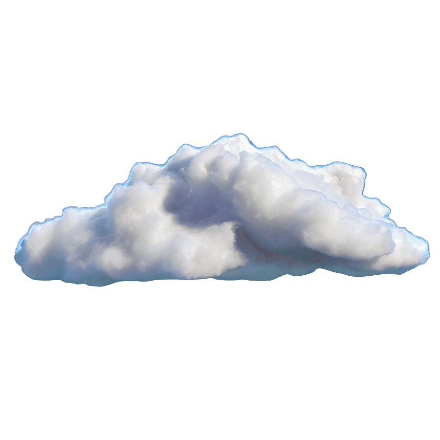 Dream Cloud with Lightning PNG yna90