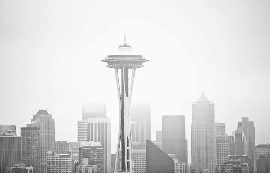 Skyline da Space Needle de Seattle