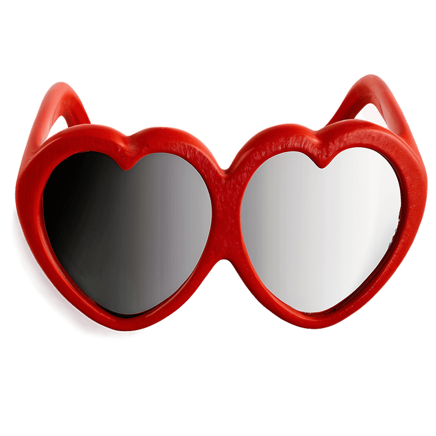 Unisex Heart Sunglasses PNG 18