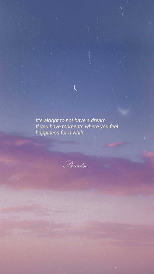 Download Feel Happiness Small Quotes Wallpaper | Wallpapers.com