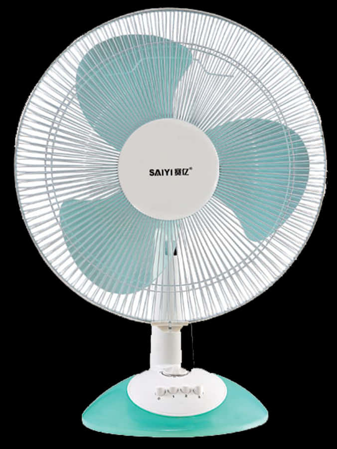 Electric Table Fan White Background