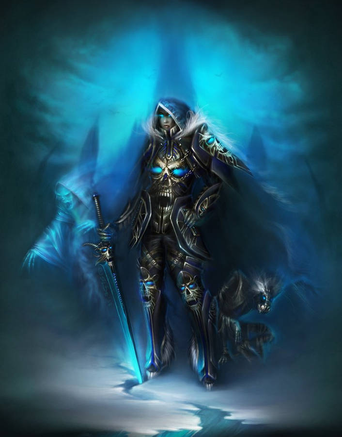 Download Female Death Knight Art Wallpaper 